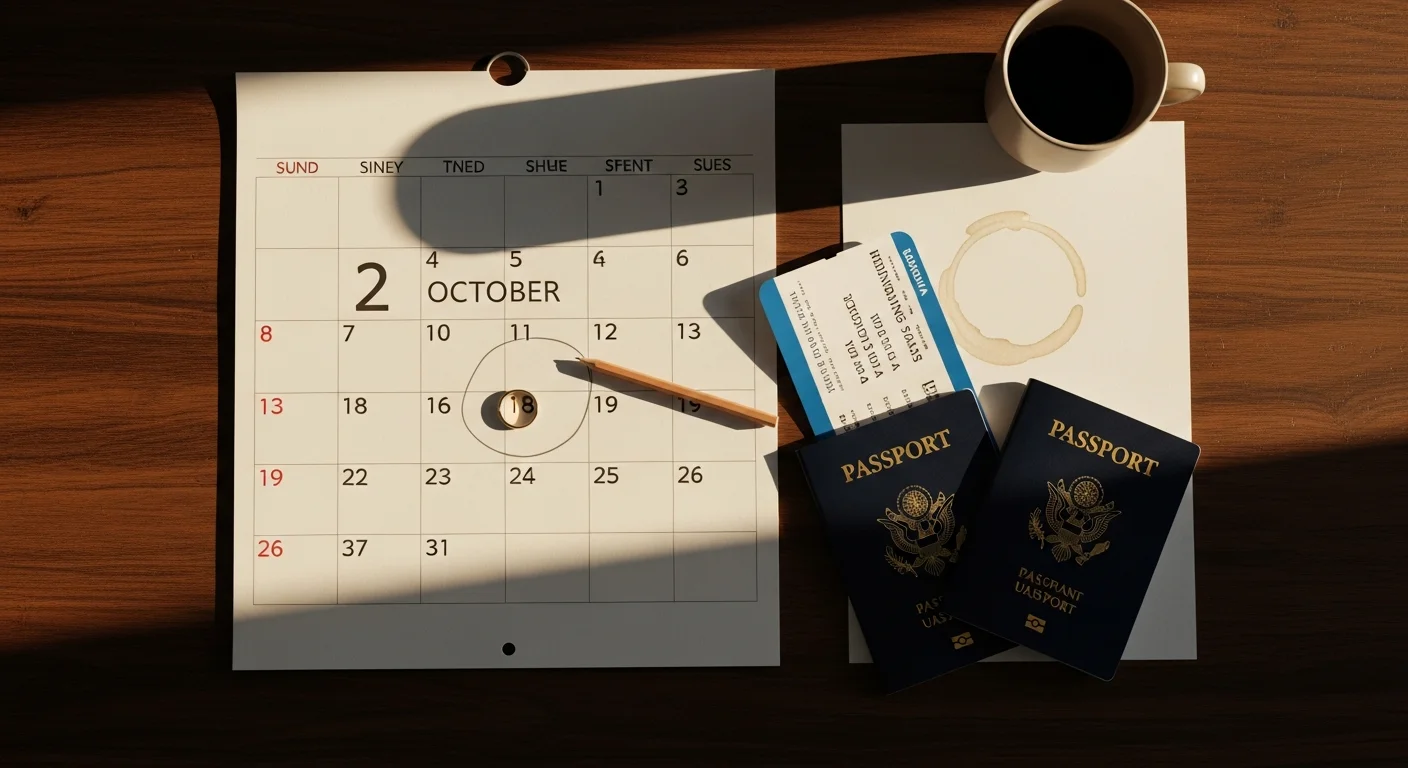Bästa tiden för smekmånad: gift i juli, resa i oktober?