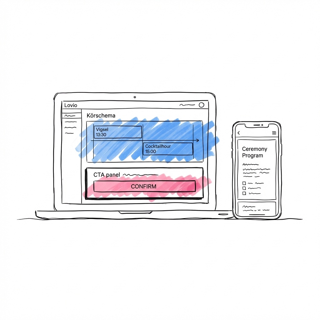 Lovios verktyg för körschema, dokument och OSA