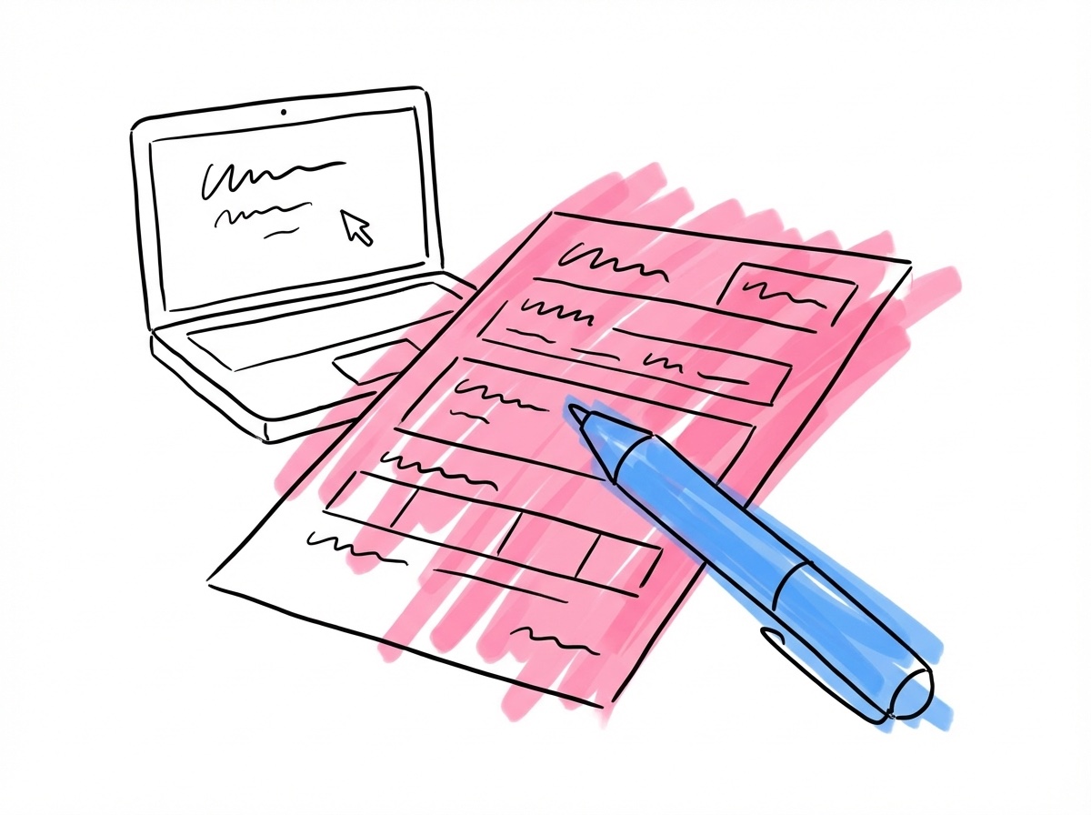 Hindersprövningsdokument och ansökan