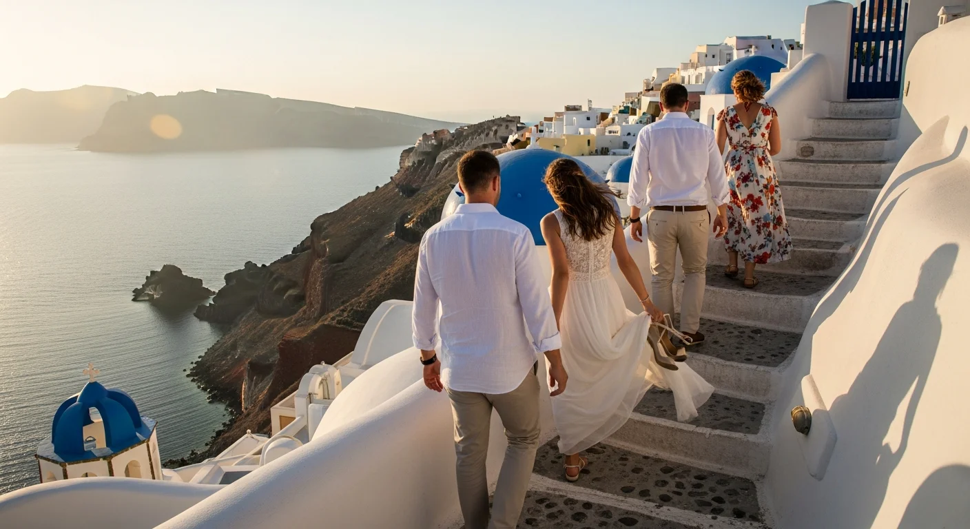 Bröllop på Santorini: så funkar det för svenska par