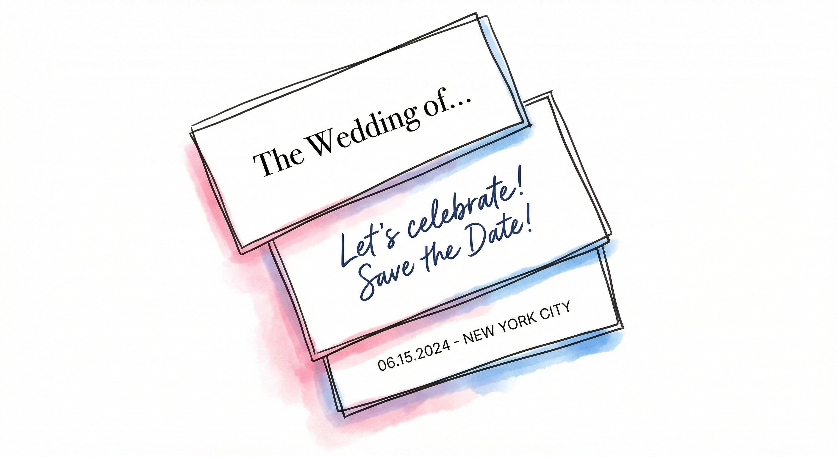 Textexempel för bröllopsinbjudan i olika tonlägen