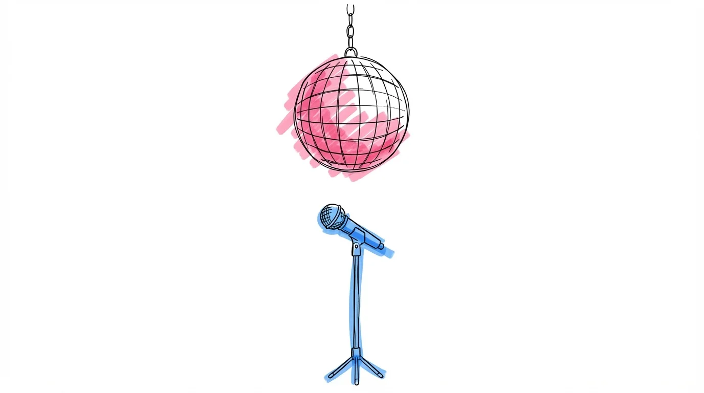 Discokula och mikrofon — festmusik och dansgolv på bröllopet