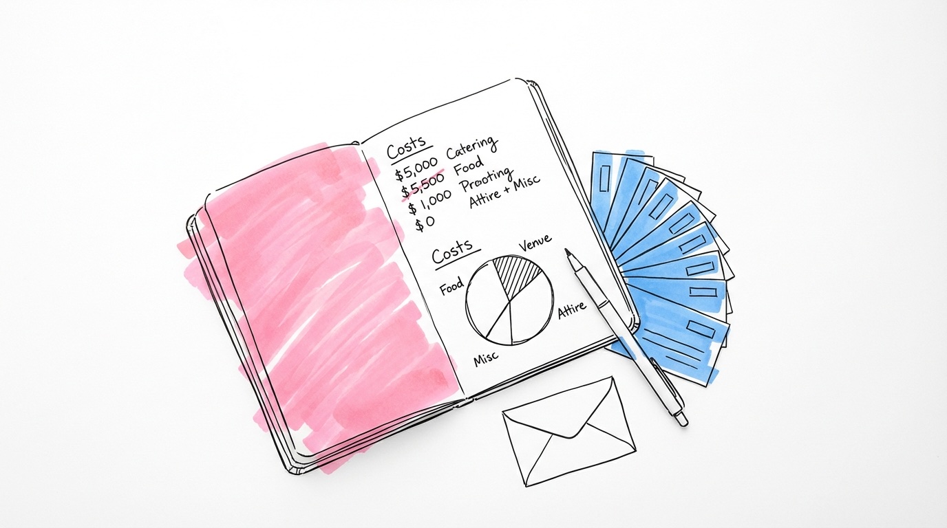 Budgetfördelning för bröllop med 300 000 kr — kalkyl och post-för-post-analys