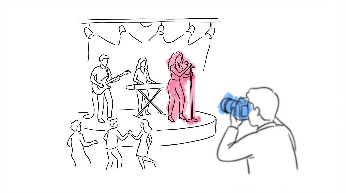 Professionellt bröllopsband spelar på premiumbröllop — liveband och fotograf på 300 000 kr nivå