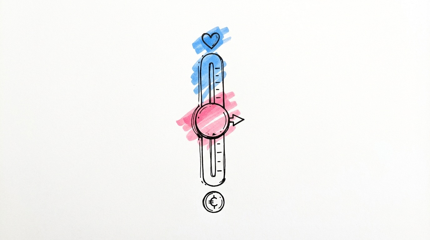 Par som diskuterar prioriteringar för bröllopsbudgeten