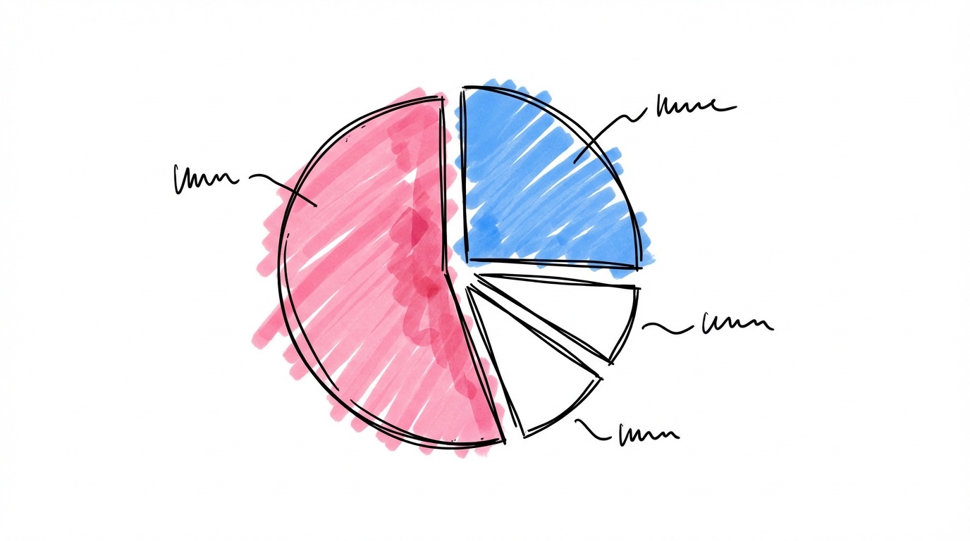 Procentsatser per kategori i bröllopsbudgeten