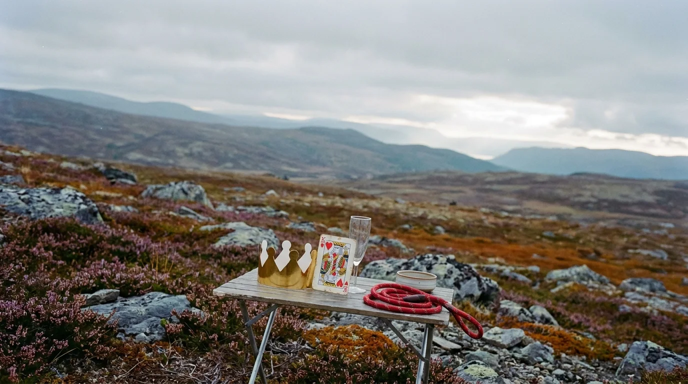 Carl Hedins fjällbröllop: kungligt tema med furries och hund