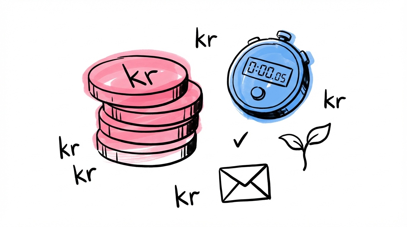 Spargris och stoppur — kostnadsbesparing och snabbhet med digital inbjudan