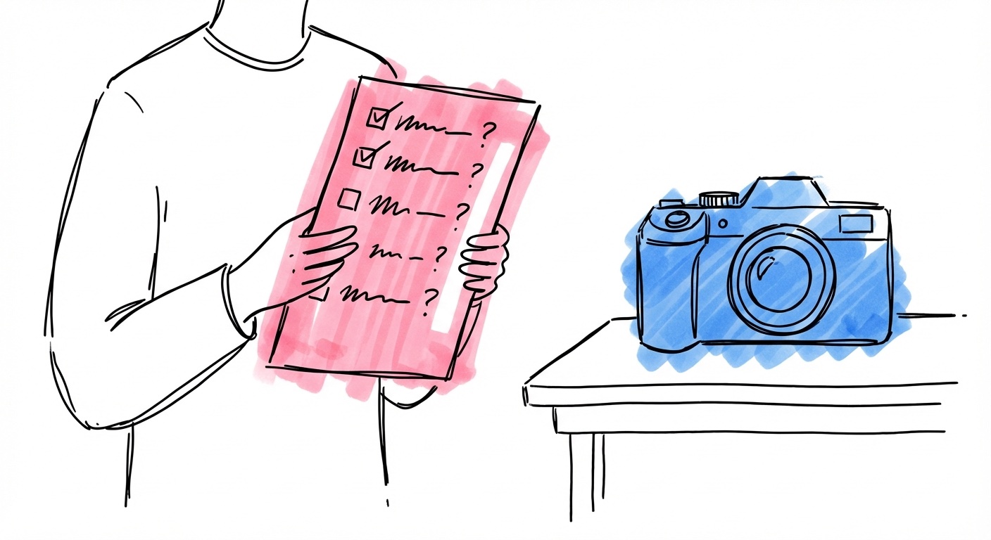 Checklista med frågor inför offert från bröllopsfotograf