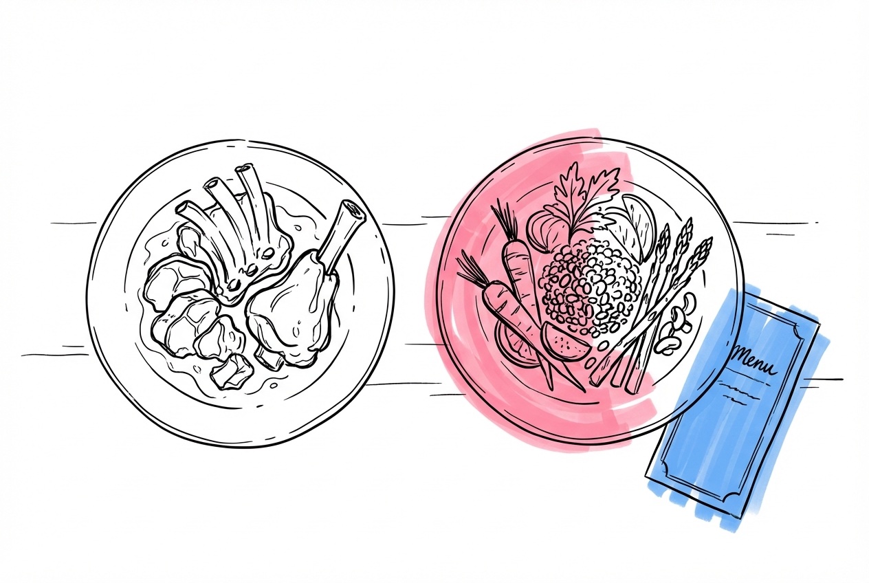 Klimatsmart bröllopsmeny med växtbaserade och lokala val