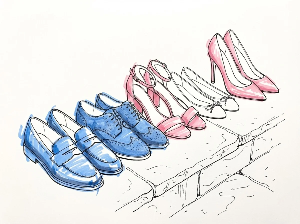 Bröllopssko-urval — loafers, brogues, sandaler och flats
