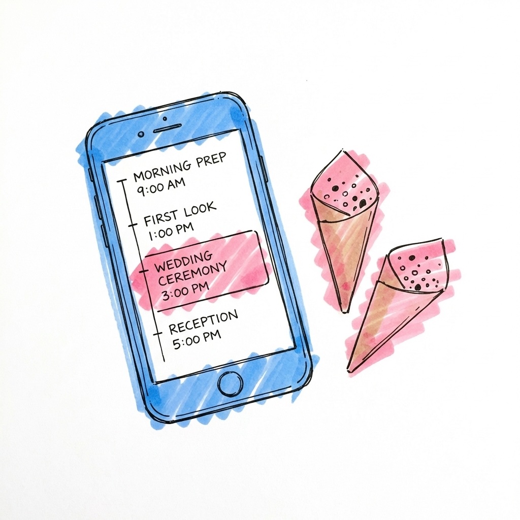 Lovios körschema-verktyg med konfettimomentet inlagt bredvid SMS-utskick i Lovios stil