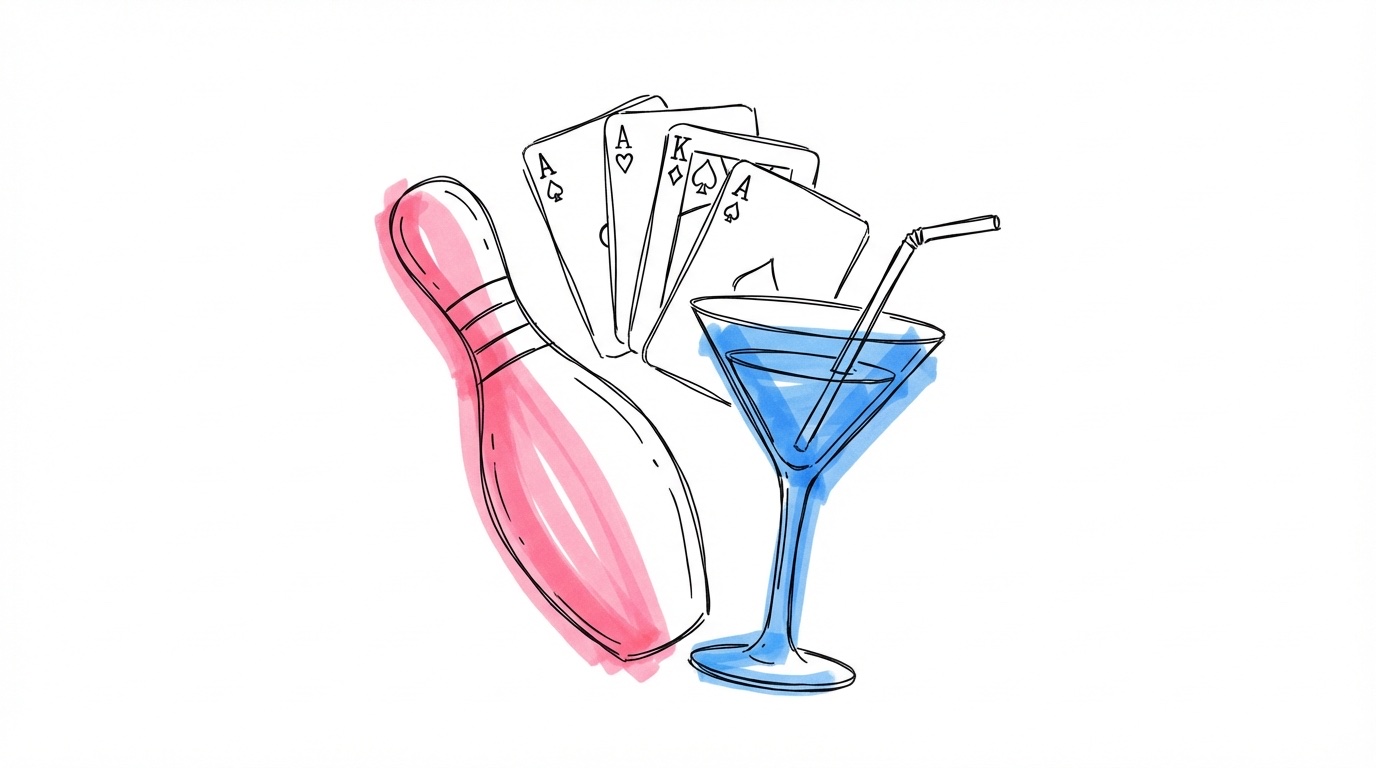 Bowlingkäglor och cocktailglas — stadskvällsaktiviteter för svensexan