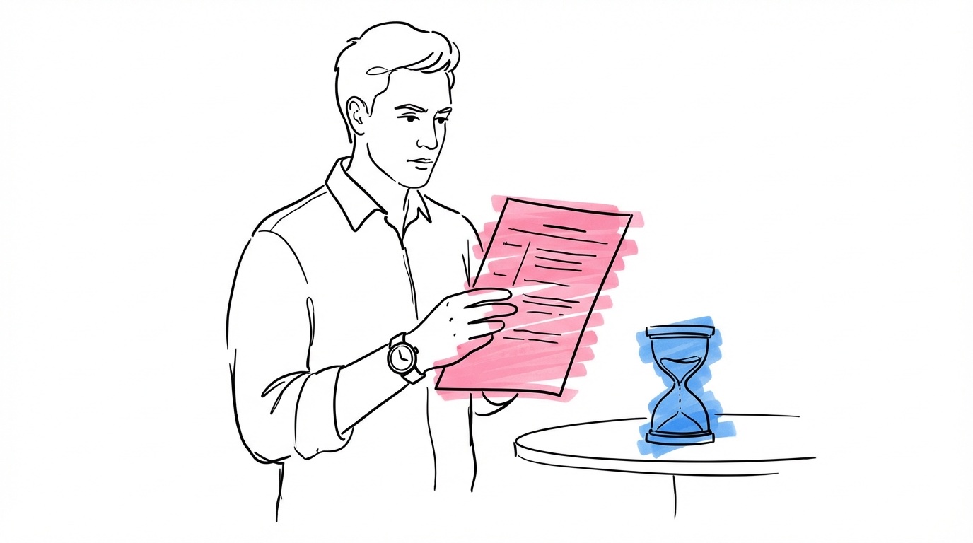 Illustration av tidslinje och klocka med talblock i bröllopsschema