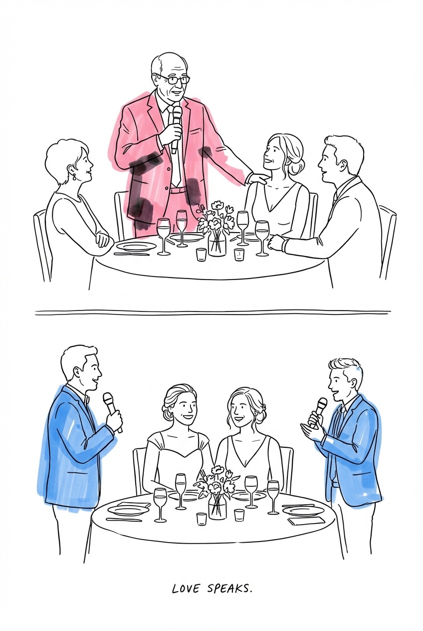 Modern talarordning vid bröllop – tradition möter nutid