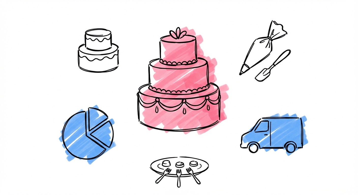 Fem faktorer som påverkar priset på en bröllopstårta