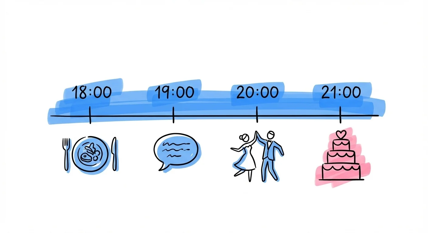 Briefningsdokument med körschema och tallista för toastmaster