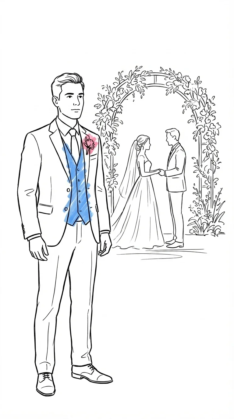 Vittne som står uppmärksamt bredvid vigseln — vad gör vittnen under ceremonin